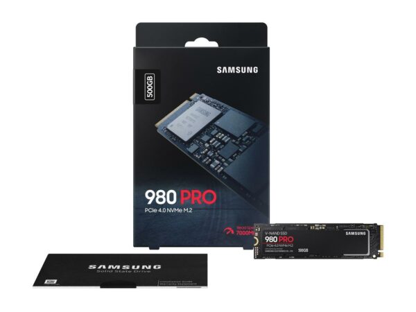 SAMSUNG 980 PRO M.2 2280 500GB PCI-Express Gen 4.0 x4, NVMe 1.3c Samsung V-NAND Internal Solid State Drive (SSD) MZ-V8P500B/AM - Image 5