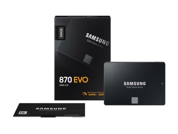 SAMSUNG 870 EVO Series 2.5" 500GB SATA III V-NAND Internal Solid State Drive (SSD) MZ-77E500B/AM - Image 6