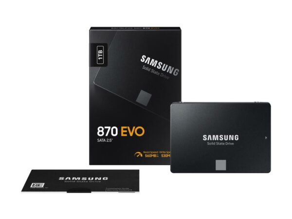 SAMSUNG 870 EVO Series 2.5" 1TB SATA III V-NAND Internal Solid State Drive (SSD) MZ-77E1T0B/AM - Image 6