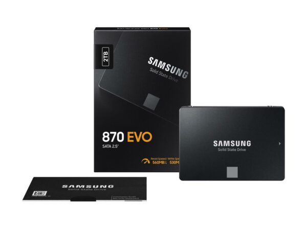 SAMSUNG 870 EVO Series 2.5" 2TB SATA III V-NAND Internal Solid State Drive (SSD) MZ-77E2T0B/AM - Image 6