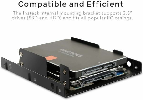 Inateck SSD Mounting Bracket 2.5" to 3.5" with SATA Cable and Power Splitter Cable - Image 9
