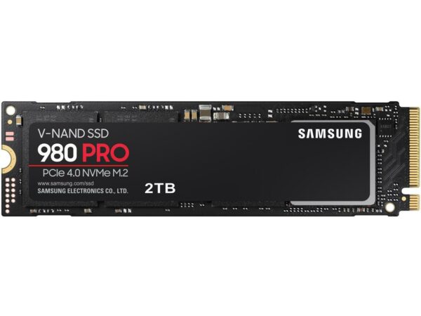 SAMSUNG 980 PRO M.2 2280 2TB PCI-Express Gen 4.0 x4, NVMe 1.3c Samsung V-NAND 3-bit MLC Internal Solid State Drive (SSD) MZ-V8P2T0B/AM