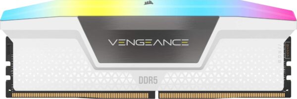 CORSAIR - VENGEANCE RGB 32GB (2x16GB) DDR5 6000MHz C36 UDIMM Desktop Memory - White - Image 5