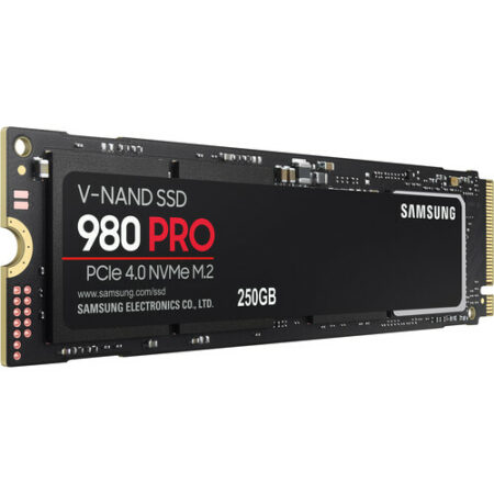 SAMSUNG 980 PRO M.2 2280 250GB PCI-Express Gen 4.0 x4, NVMe 1.3c Samsung V-NAND Internal Solid State Drive (SSD) MZ-V8P250B/AM